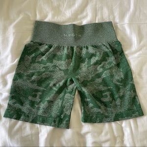 NWOT NVGTN Seamless Green Camo Shorts